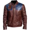 Seg El Krypton Distressed Brown Jacket