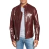 Café Racer Waxy Cowhide Leather Jacket