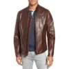 Café Racer Waxy Cowhide Leather Jacket