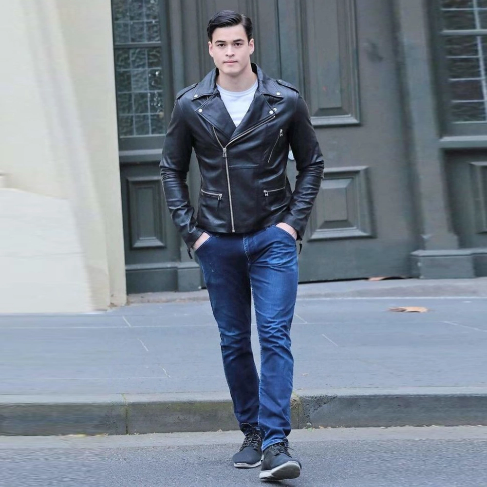 Designer Mens Leather Jacket