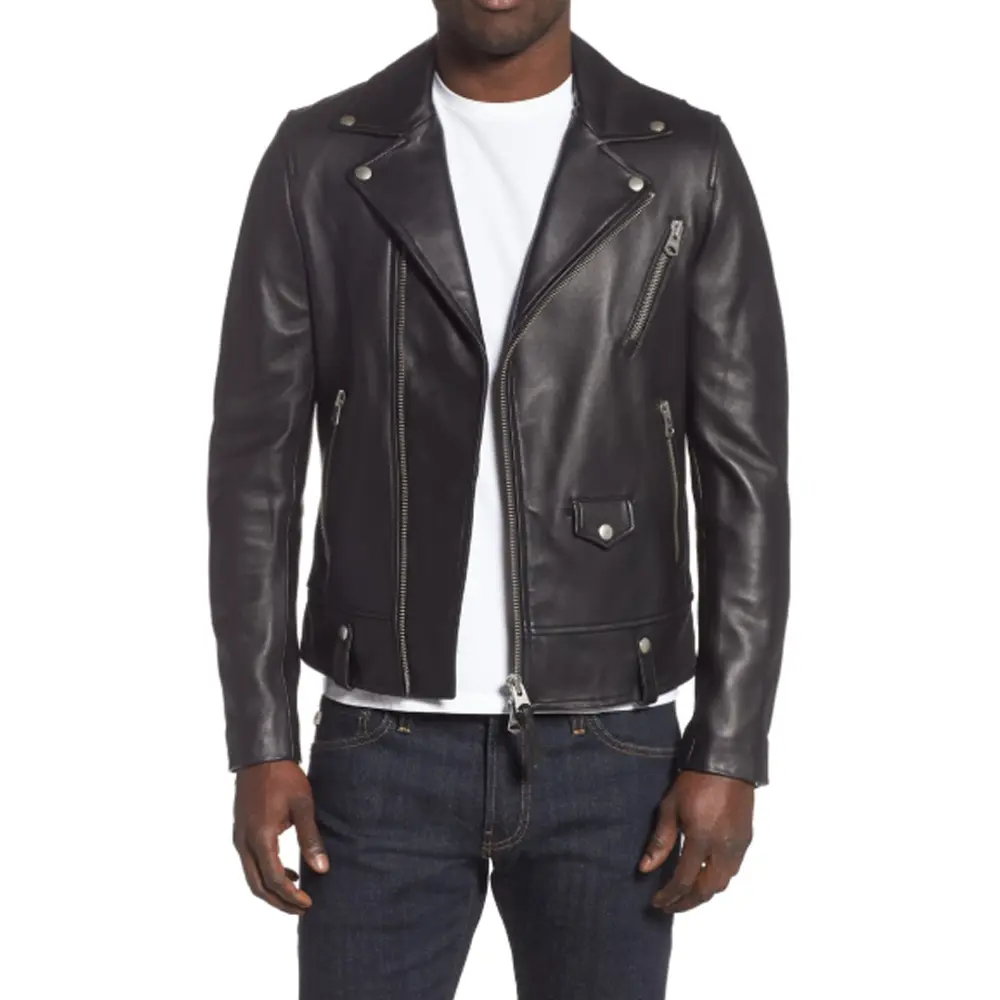 Fenton Leather Moto Jacket