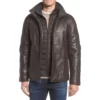 Hartz Leather Jacket with Quilted Bib