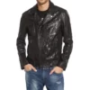 John Varvatos Regular Fit Lambskin Leather