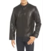 Orlando Leather Racer Coat