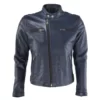 Aresenal Original Driver Biker Leather Jacket Blue