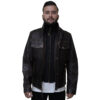 Cafe Racer Distressed Brown Leather Jacket