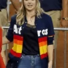 astros kate upton rainbow stripe blue jackets