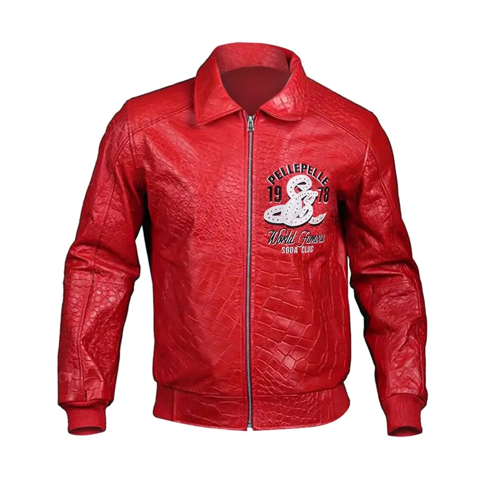 Pelle Pelle Soda Club Red Leather Jackets 