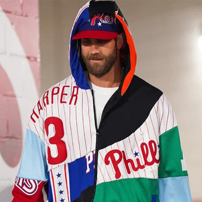 Bryce Harper Phillies Opening Day Multicolor Jacket