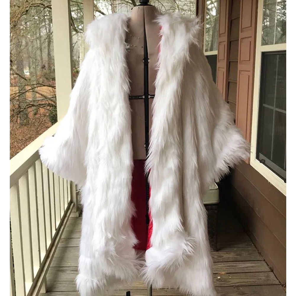 Cruella Deville Once Upon a Time White Fur Coat